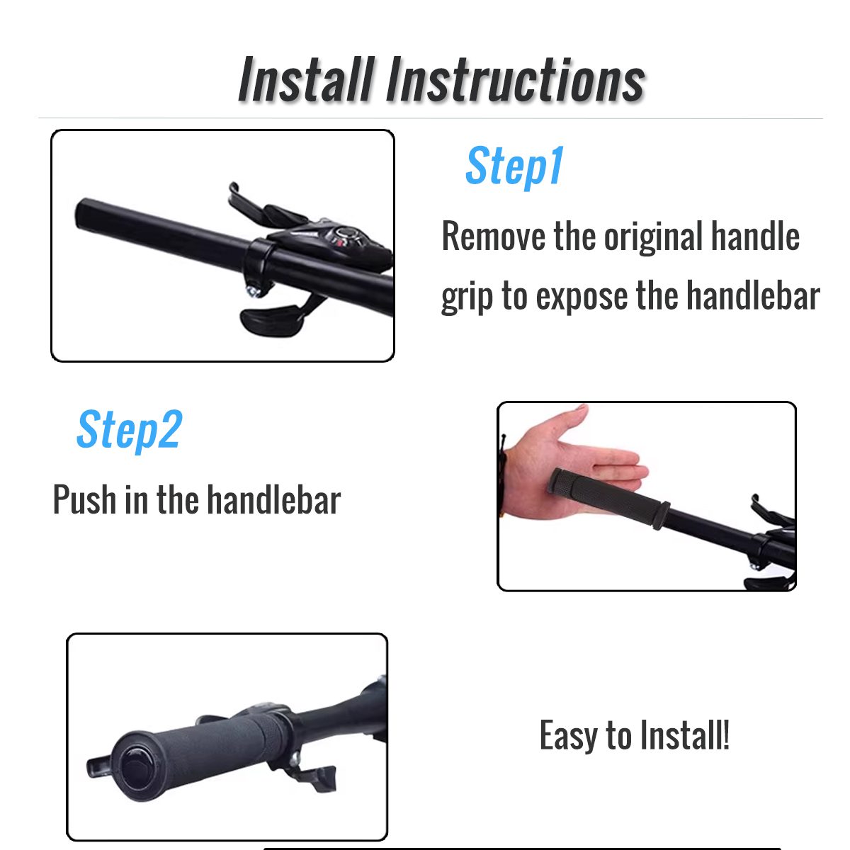 CATAZER bicycle handlebar grips easy to install