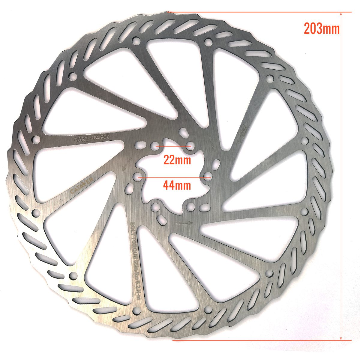 bicycle brake rotor size
