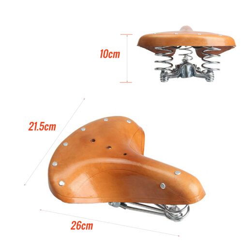 CATAZER retro saddle showing three steel springs and willow nail fixed details