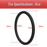 28 inch bike solid tire size
