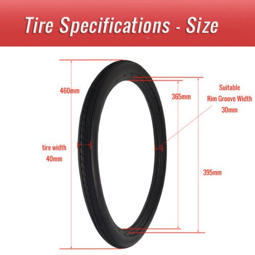 airless bike tires 20 inch size