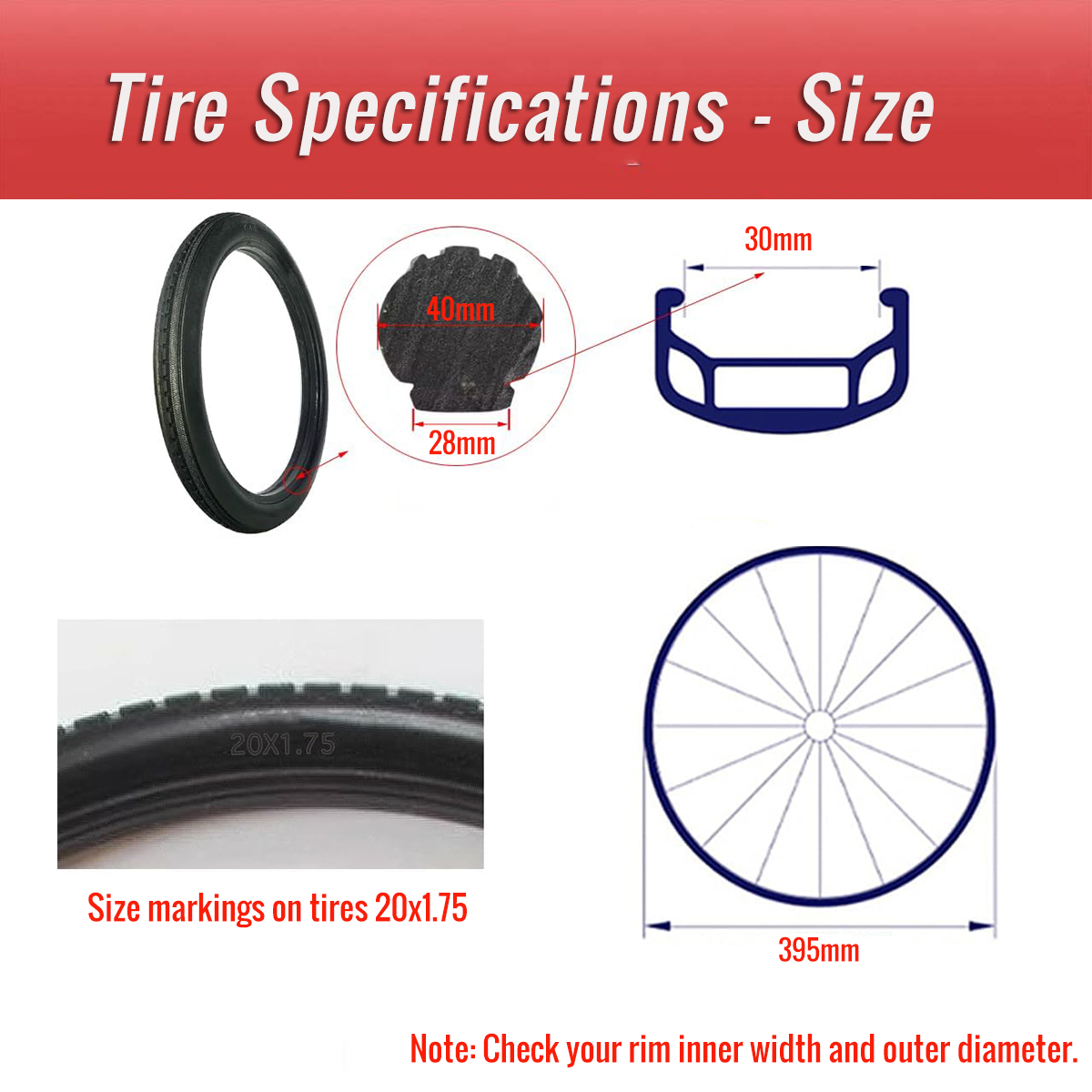 20 inch bike tire fits