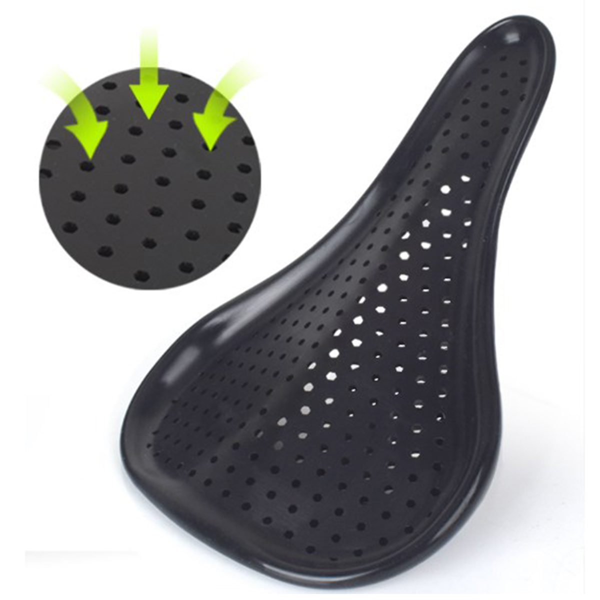 CATAZER bicycle saddle cover showing large concave anti-slip base