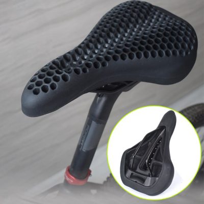CATAZER bike seat cover installed on road bike – universal fit for most saddles