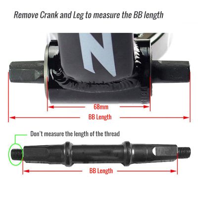 Square Taper Bottom Bracket Compatible With Standard Cranksets