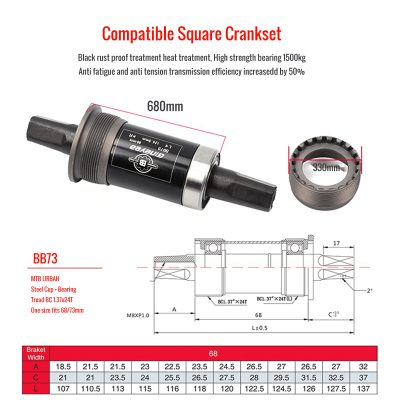 Installation Of BSA Square Taper Bottom Bracket On 68mm Threaded Frame