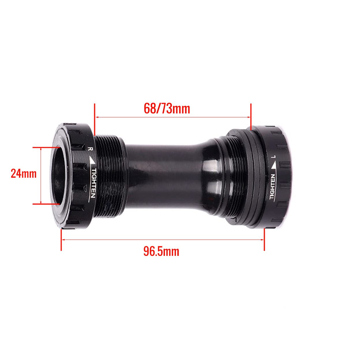 Aluminum Bike Bottom Bracket With Steel Bearings
