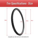 26 inch bicycle tire size