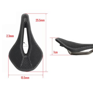 CATAZER 25.5x15.5x7cm bike seat installed on mountain bike – comfortable and lightweight