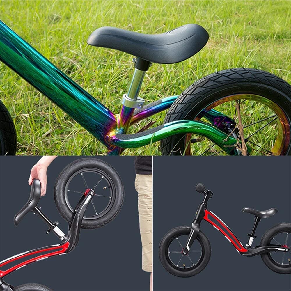 CATAZER Balance Bike Seat Installed On 12 Inch Kids Bike – Safe Rounded Edges And Ergonomic Fit CATAZER balance bike seat installed on 12 inch kids bike – safe rounded edges and ergonomic fit