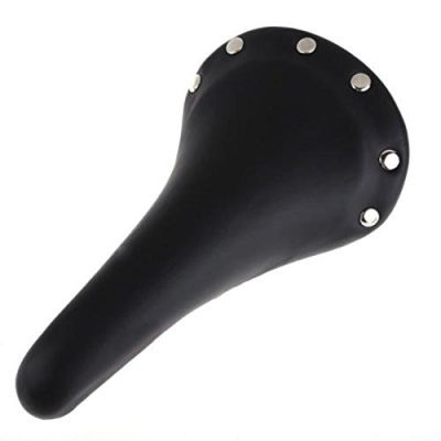 classic rivet soft bicycle saddle in black