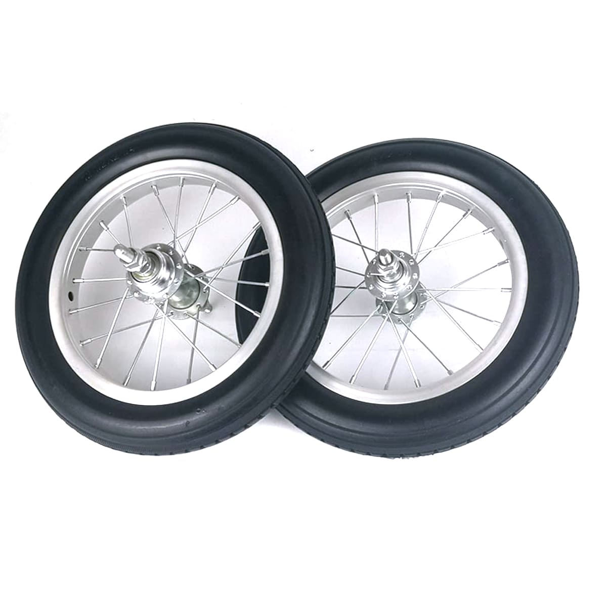 12 inch solid tyre install