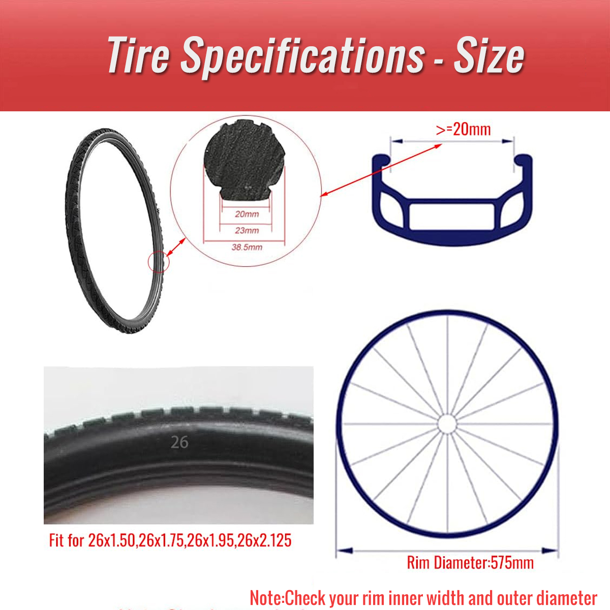 TYE006.PT02 tire suitable size Bicycle solid tire compatibility