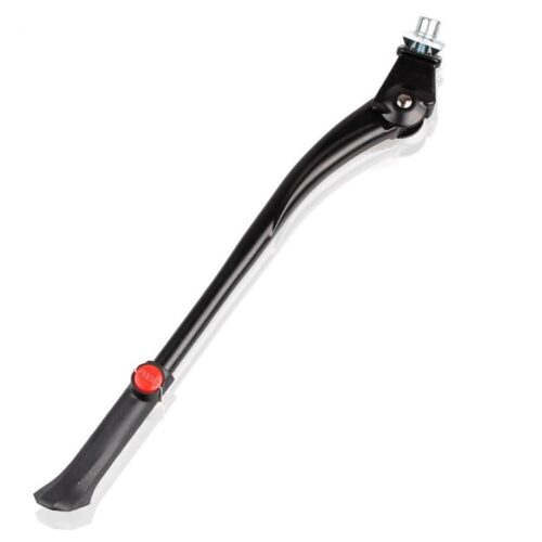 CATAZER aluminum alloy bicycle kickstand adjustable 30-35cm with red button latch for 24-26 inch bikes