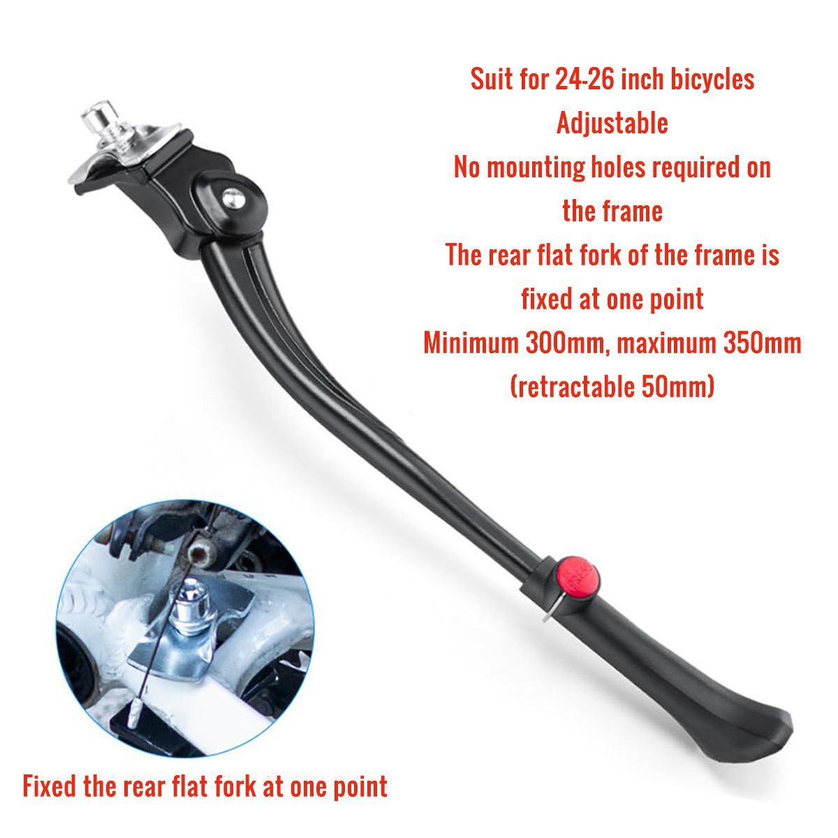 CATAZER aluminum alloy kickstand showing non-slip feet and baked finish