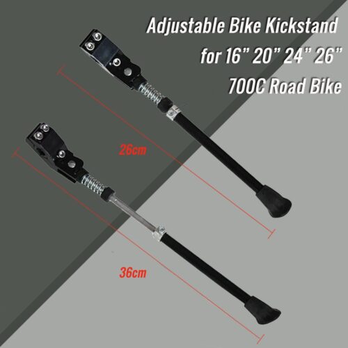 CATAZER adjustable bicycle kickstand installed on mountain bike stable size