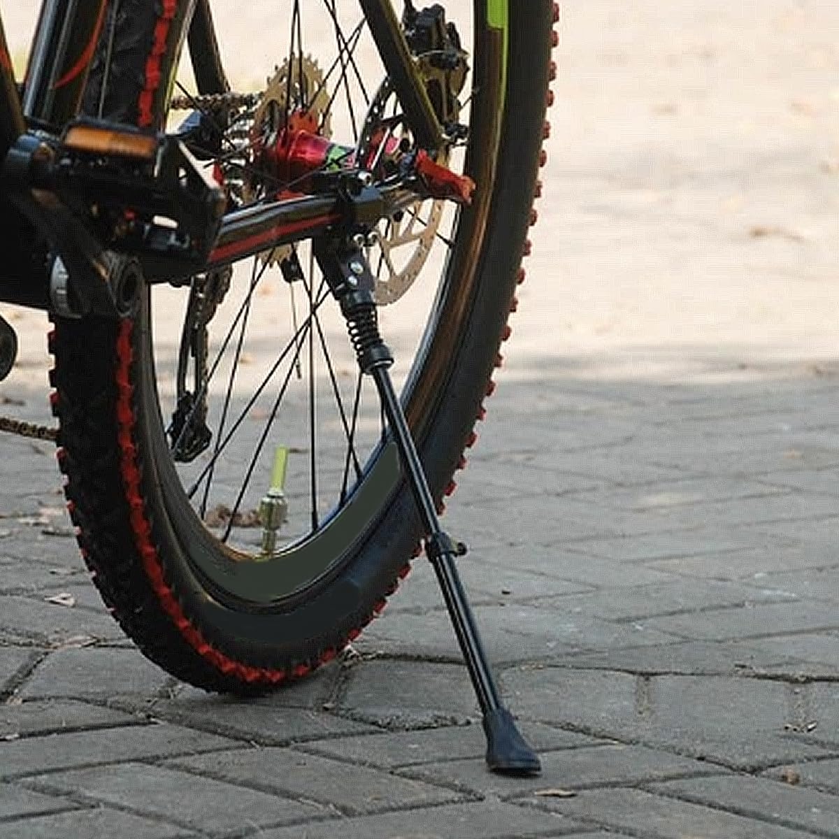 CATAZER adjustable bicycle kickstand on road bike 700C adjustable height for perfect balance