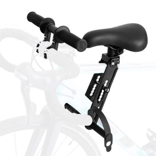 CATAZER child bicycle seat showing soft rubber pedals and child-height handlebar