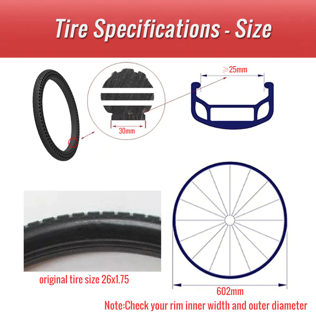 Tires suitable for rim