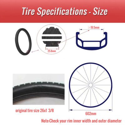 bicycle solid tyre specification