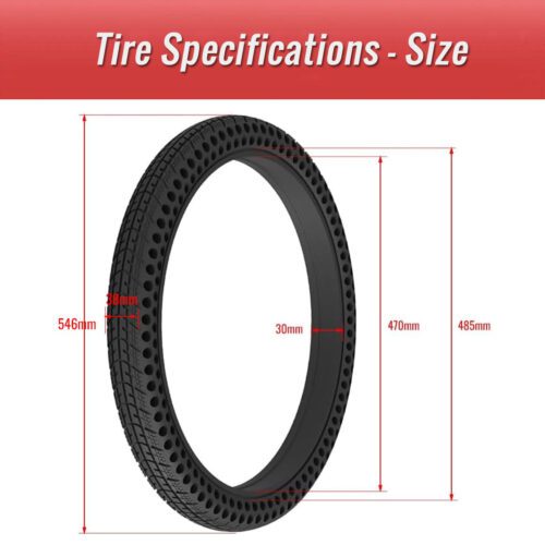 24x1.5 bicycle solid tire size