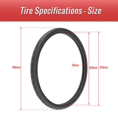 26x1.5 rubber bicycle solid tire