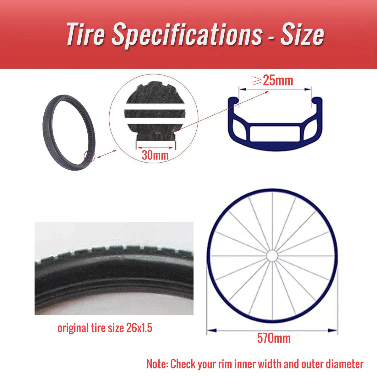 universal fit 16 inch Honeycomb solid tire