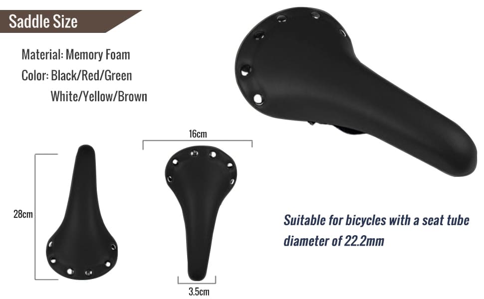 black bike saddle