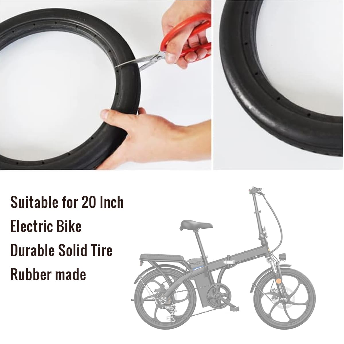20 inch bike solid tire