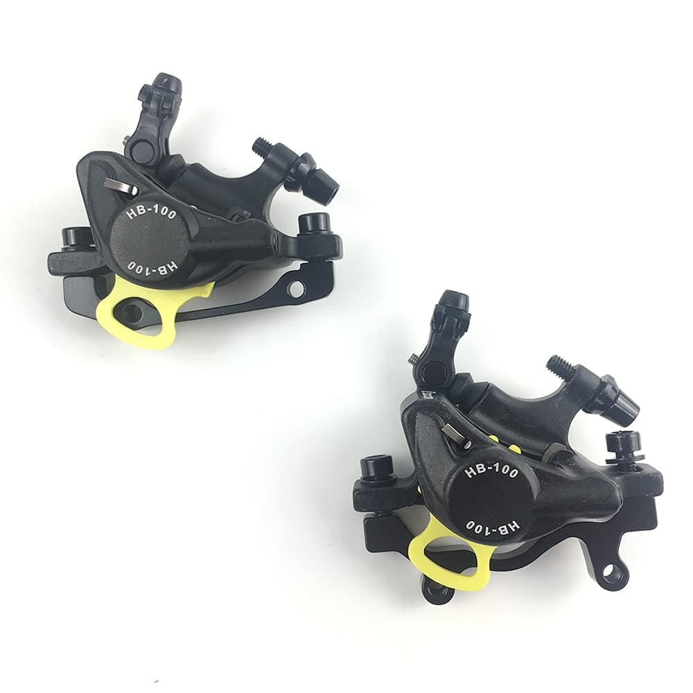 CATAZER HB-100 rear caliper showing cable pull mechanism and hydraulic internals