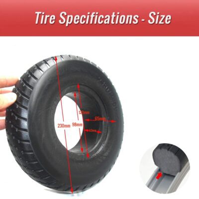 C SHI TYRE801.PT01 bicycle tire size 9 inch solid tire size