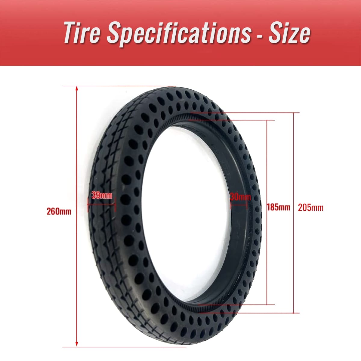 12x1.5 rubber bike solid tire