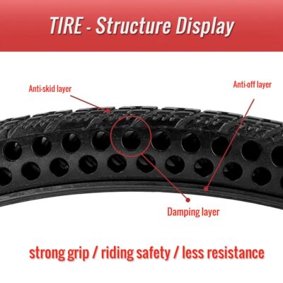C SHI TYRE830.PT03 airless bicycle tire honeycomb solid tire