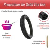 14 inch bicycle solid tire installation