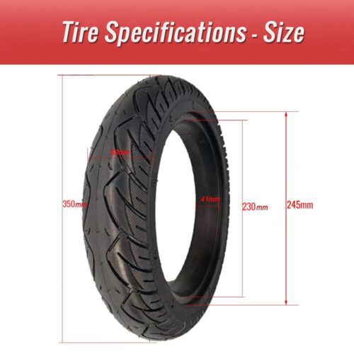 14x2.5 bike solid tire size