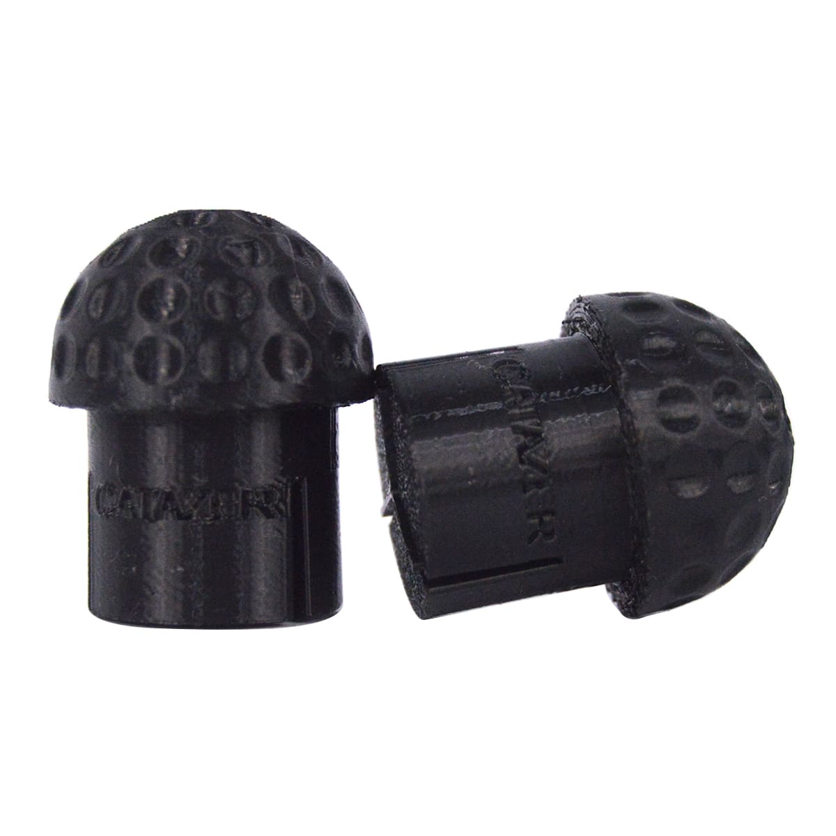 lightweight TPU bar end plugs with dimpled surface