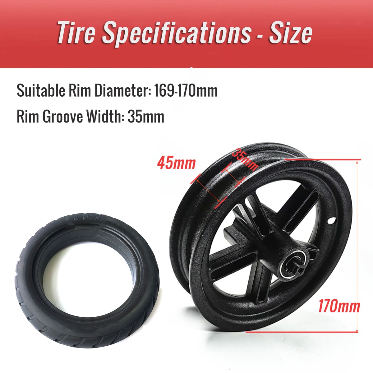 06 TYRE863.PT02 8.5 inch puncture-proof scooter tire