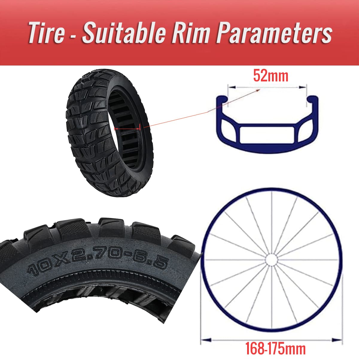 06 TYRE865.PT02 10 inch solid scooter tire