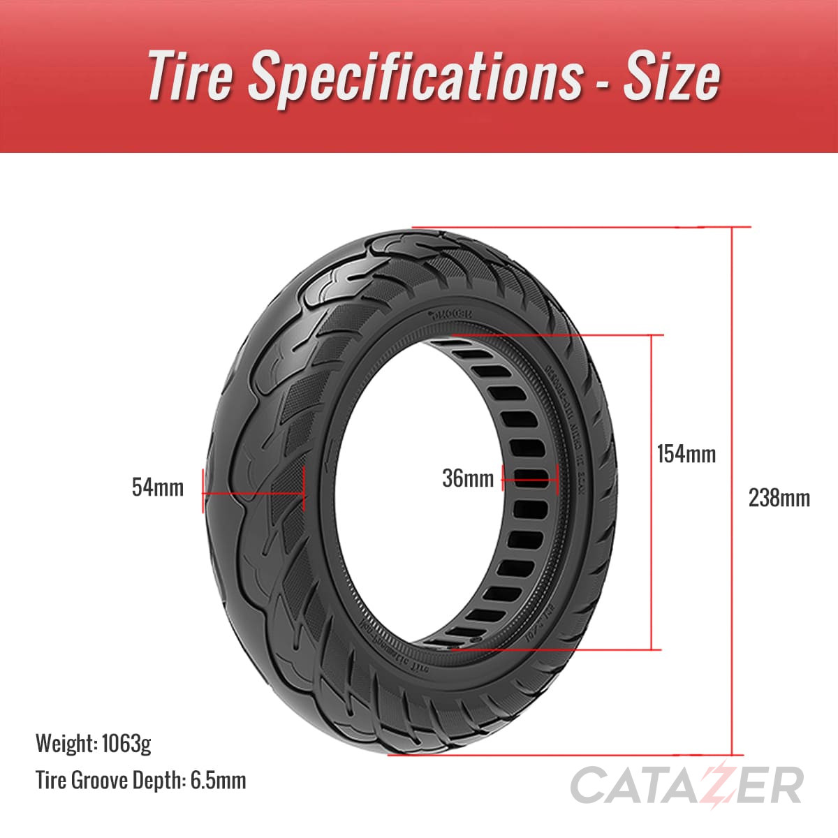 10x2.125 solid tire honeycomb design for electric scooter size