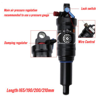 ATAZER 190mm Air Shock With Pump – Easy Sag Adjustment For Personalized Setup ATAZER 190mm air shock with pump – easy sag adjustment for personalized setup