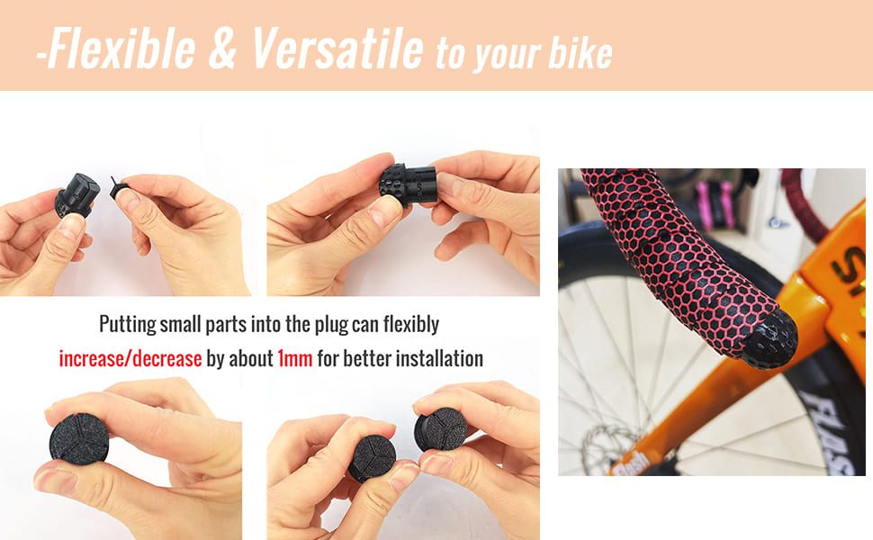 Bike Handlebar End Plug install