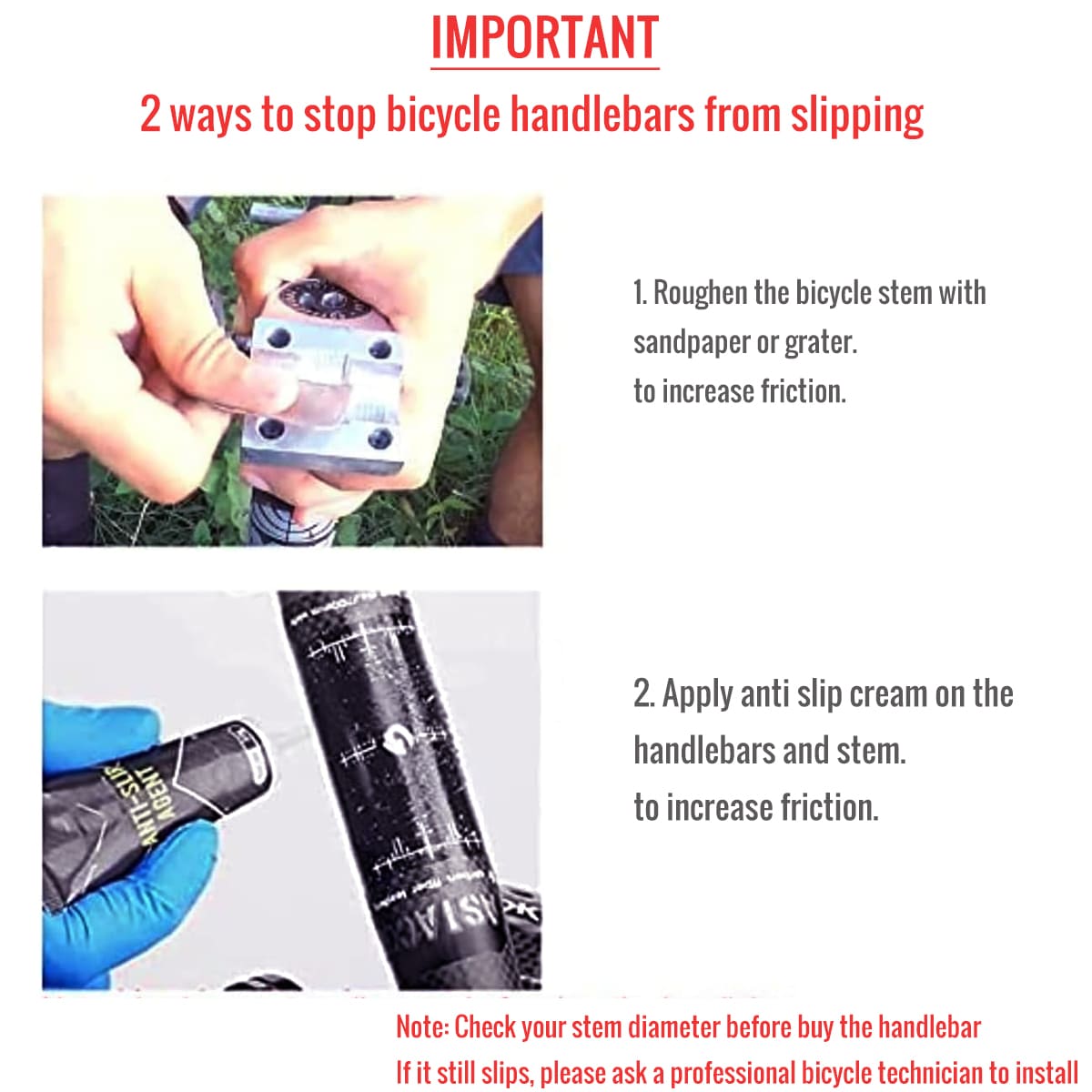 bike handlebar install