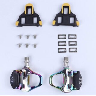 road bike pedal close up