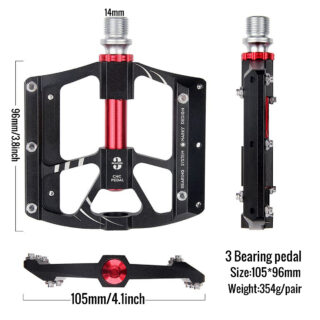 Bicycle Platform Pedals 9/16 Aluminum Alloy