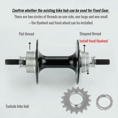 Version 1.0.0 Track Bike Hub With Fixed Gear Freewheel Installed