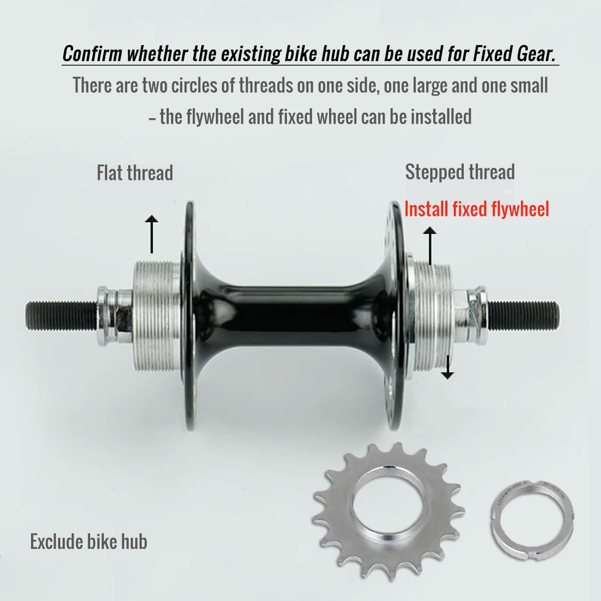 Version 1.0.0 Track Bike Hub With Fixed Gear Freewheel Installed