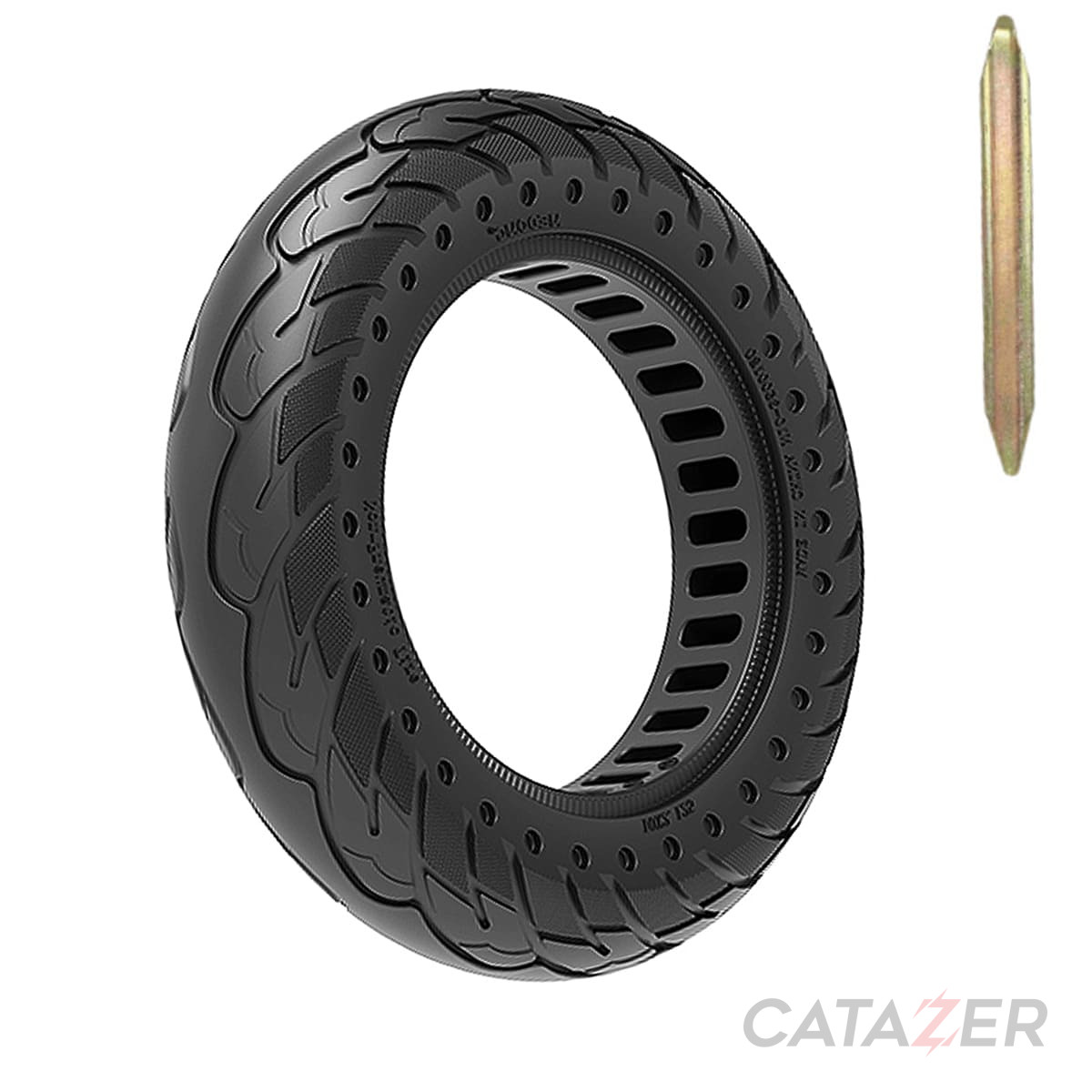 CATAZER 10x2.125 Honeycomb Solid Tire For Max G30 Electric Scooter High Elasticity CATAZER 10x2.125 honeycomb solid tire for Max G30 electric scooter high elasticity