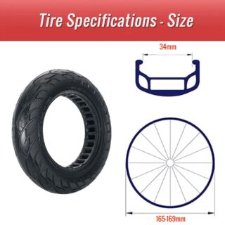 CATAZER 10x2.125 Honeycomb Tire Durable Rubber Tire CATAZER 10x2.125 honeycomb tire durable rubber tire