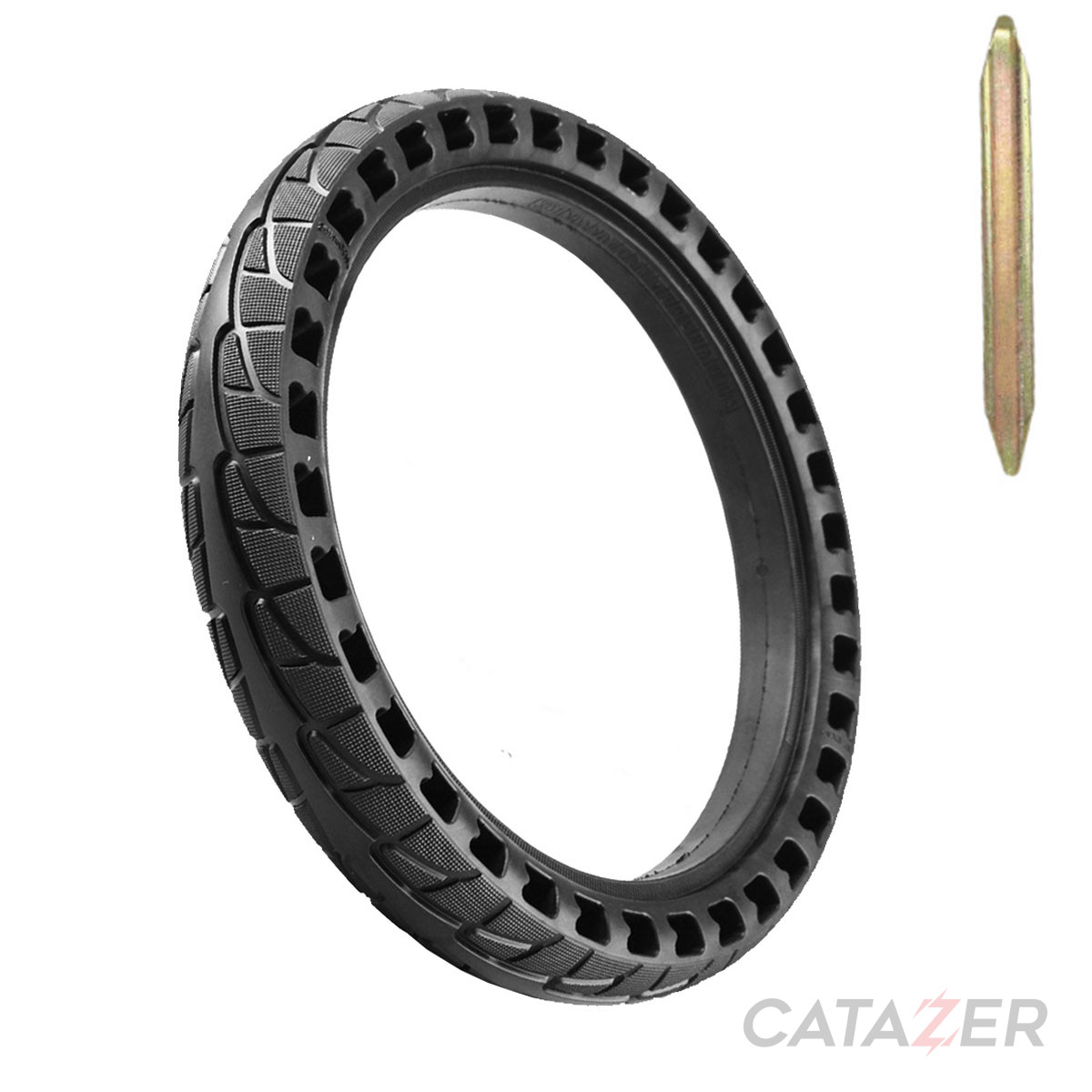 CATAZER 14x2.125 solid tire large side hollow design for electric bicycle lightweight