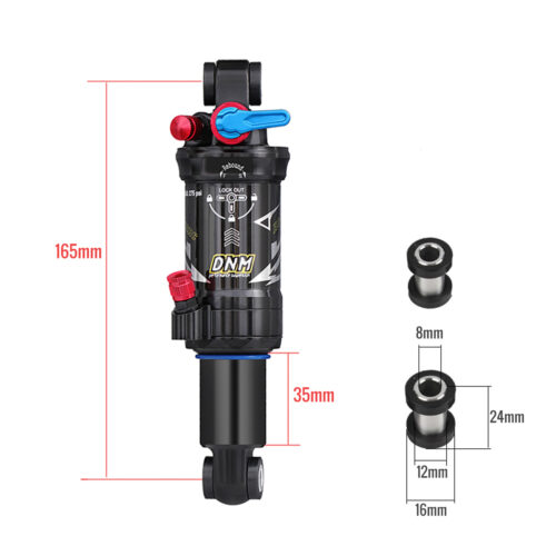 CATAZER 165x35mm shock installed on XC frame – lightweight 293g performance